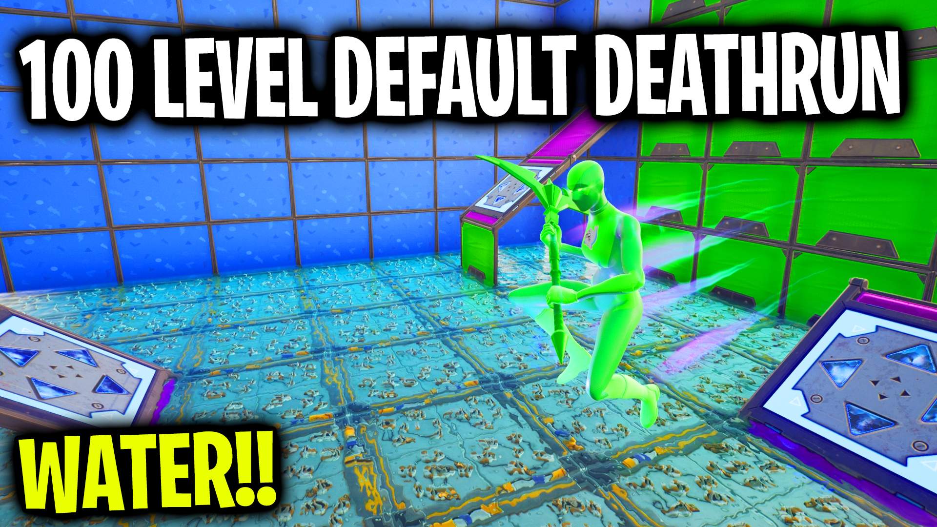100 LEVEL DEFAULT DEATHRUN 💧 WATER!!!
