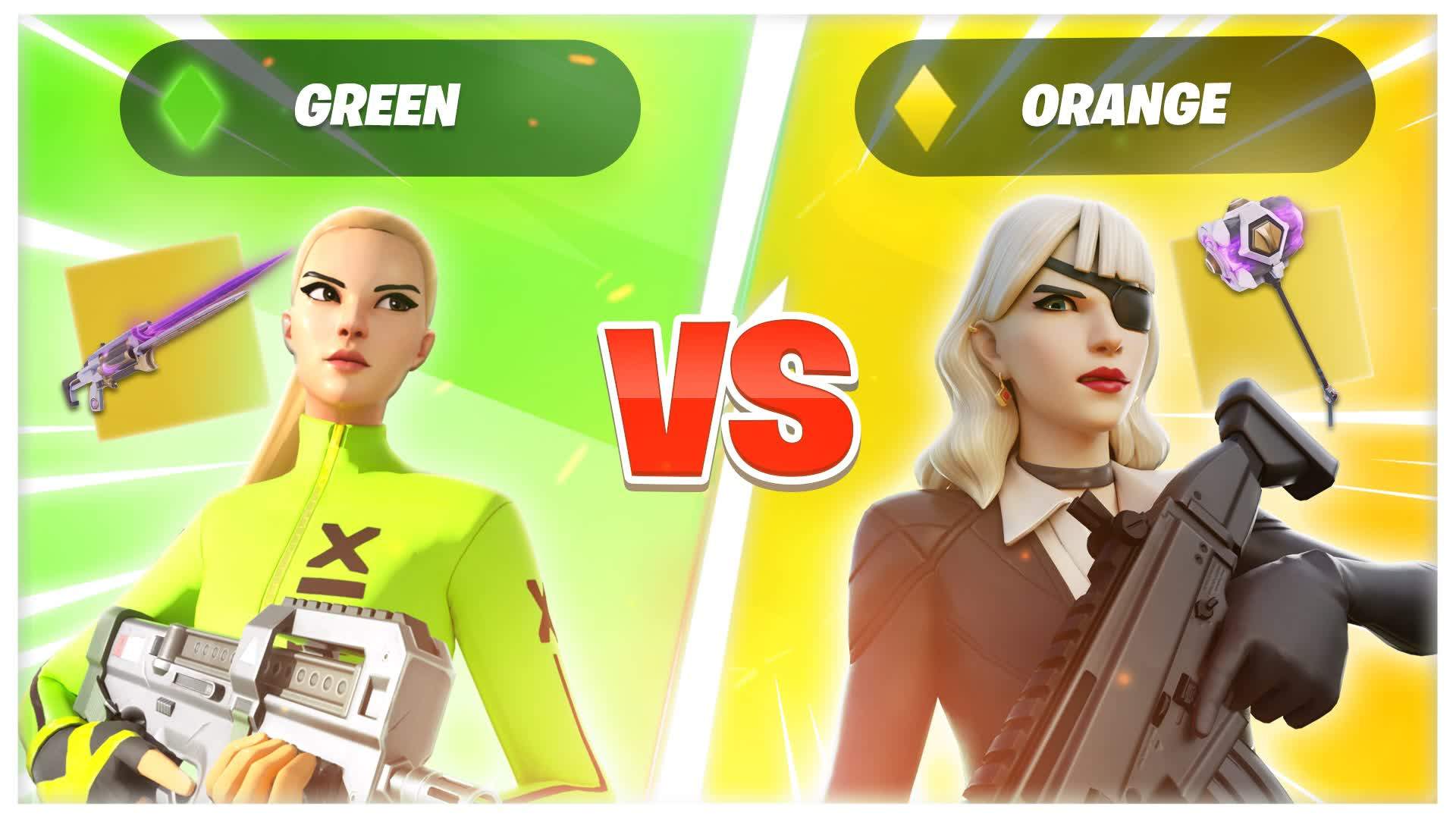 🧡Orange vs💚Green: Team Battle (Mythic)
