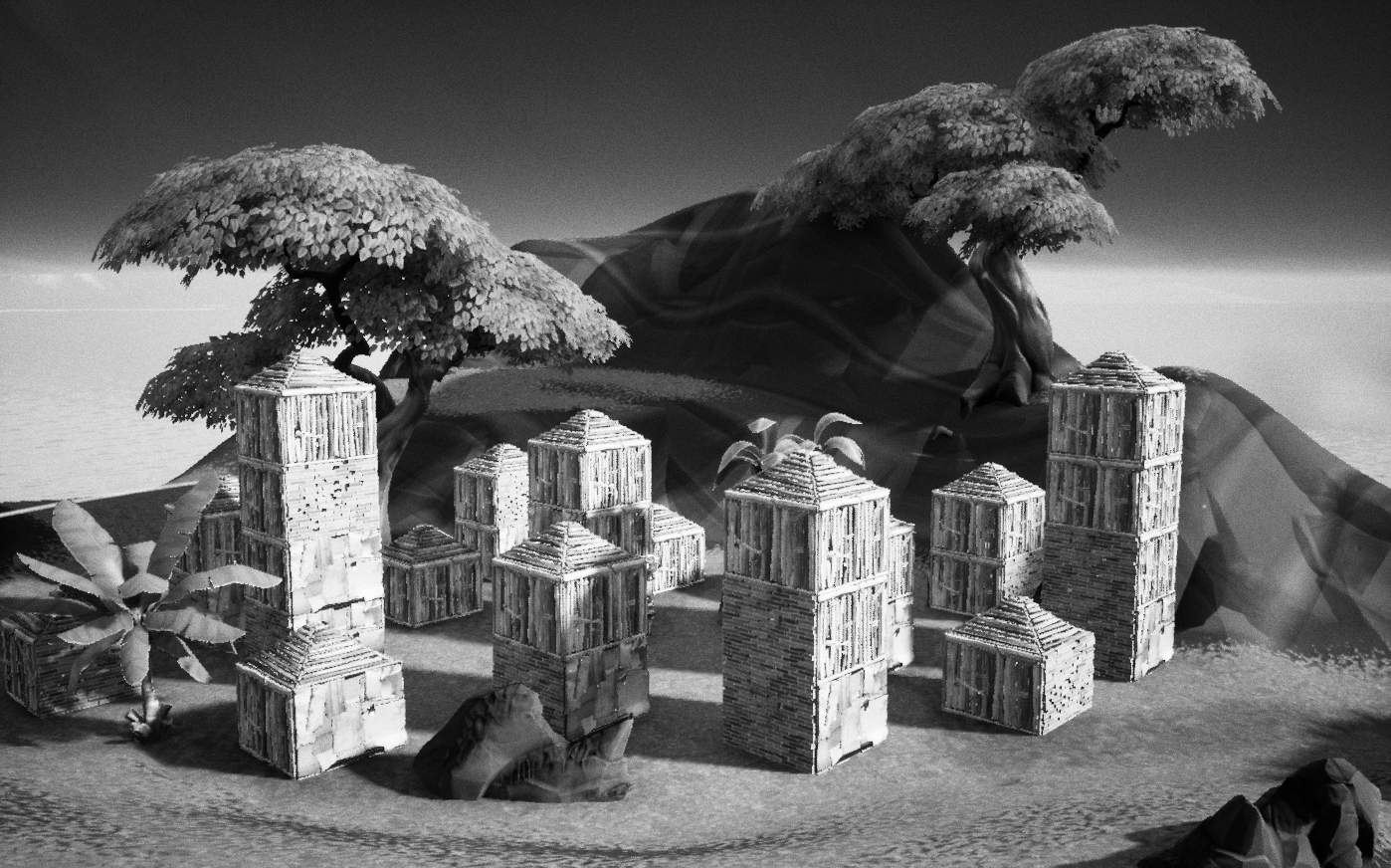 ZONE WARS BUT IN BLACK AND WHITE