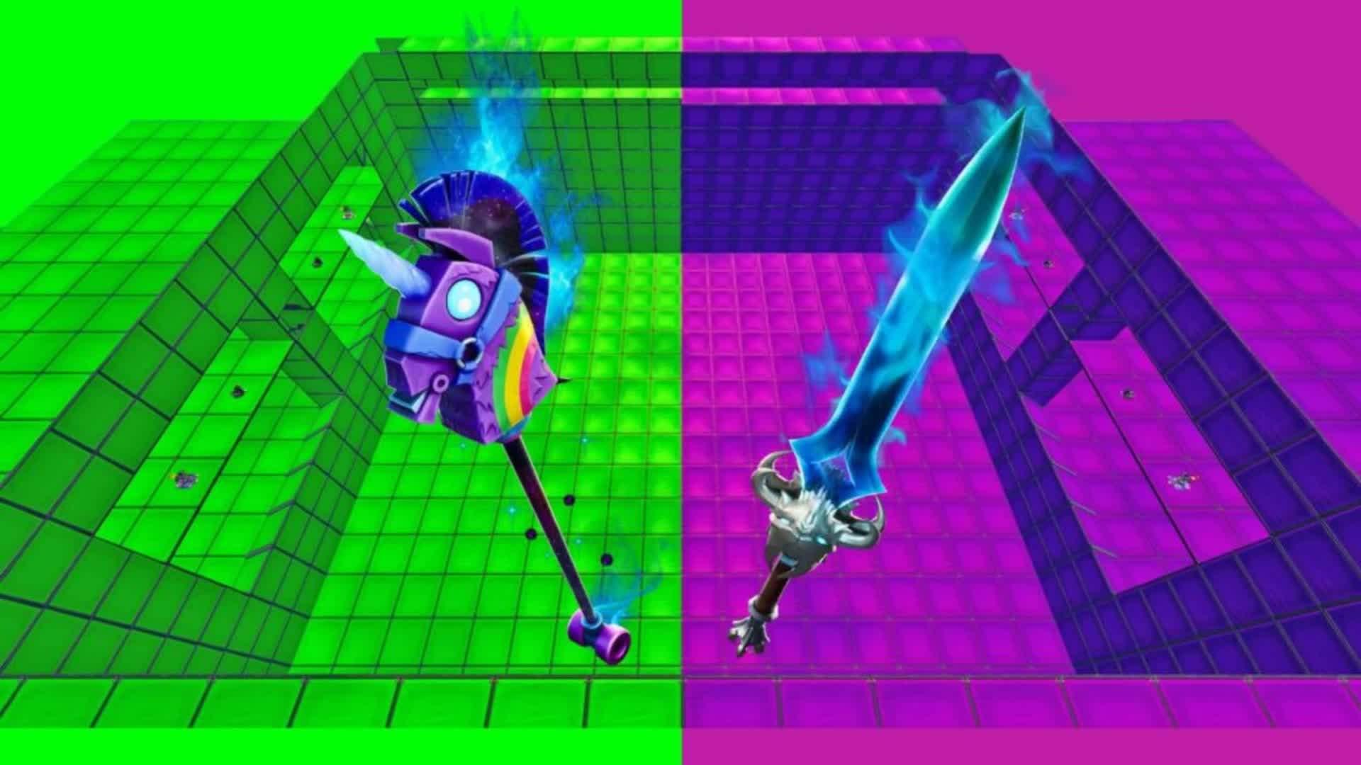 CRAZY GREEN VS PURPLE 🟢🟣