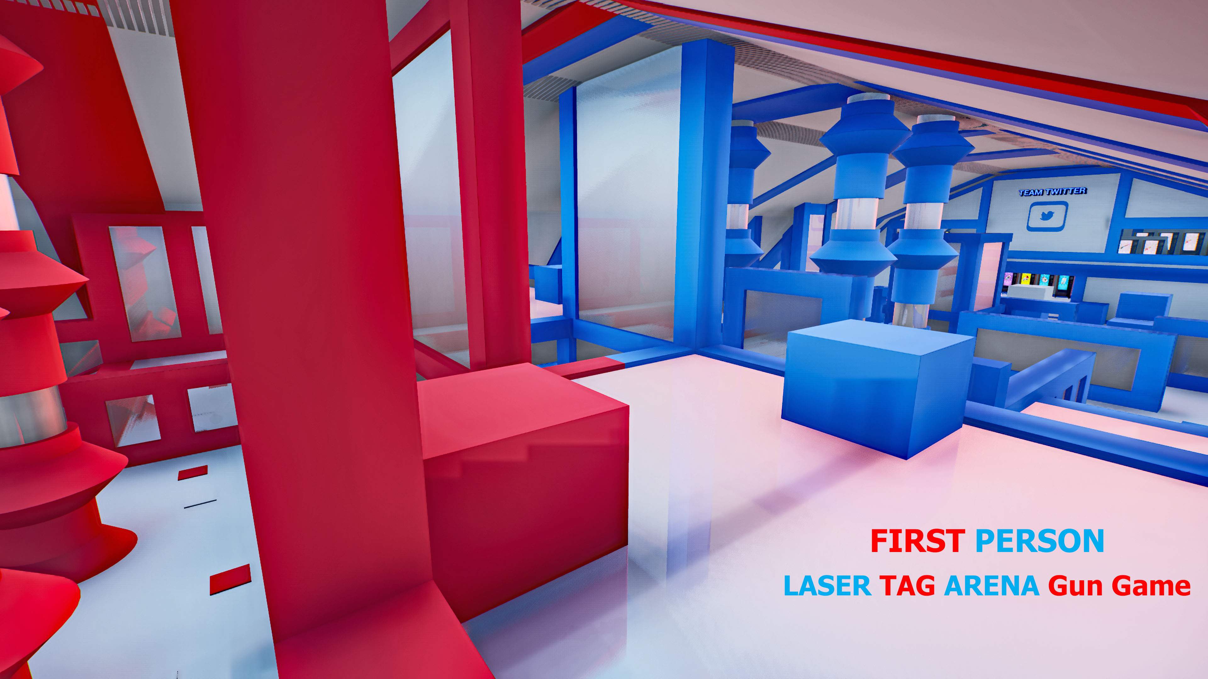 🔵FIRSTPERSON LASER TAG ARENA GUN GAME🔴