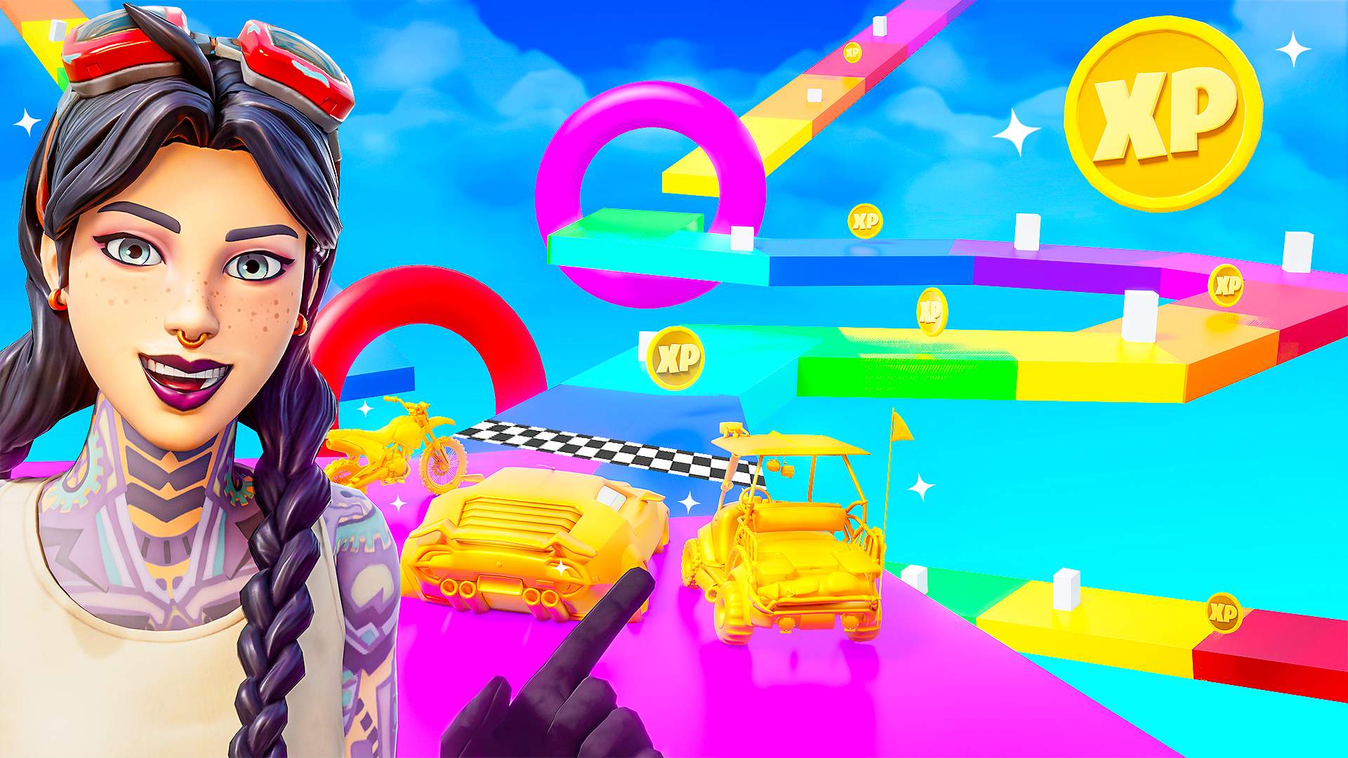 🏍Random car jump extreme🏍