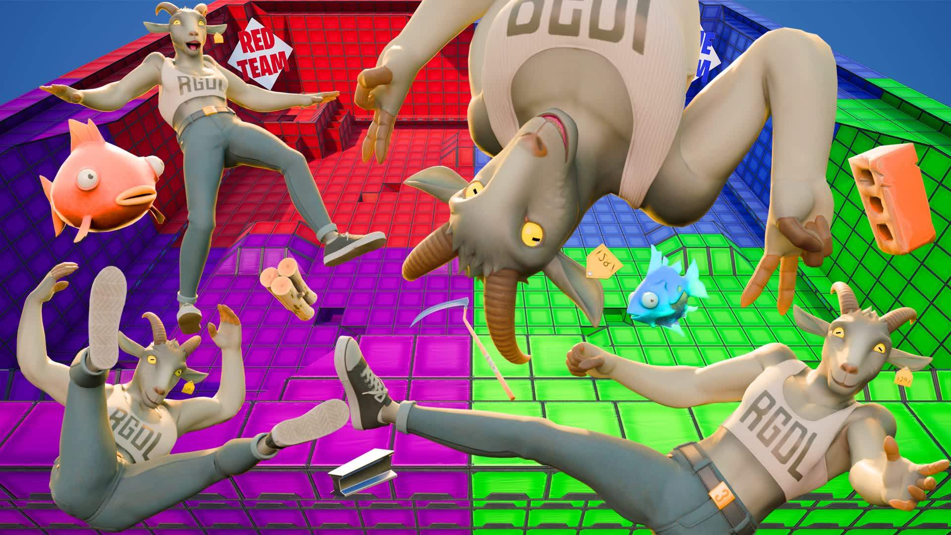 GOATED 🔴 VS 🔵 VS 🟢 VS 🟣 (ZONE WARS)