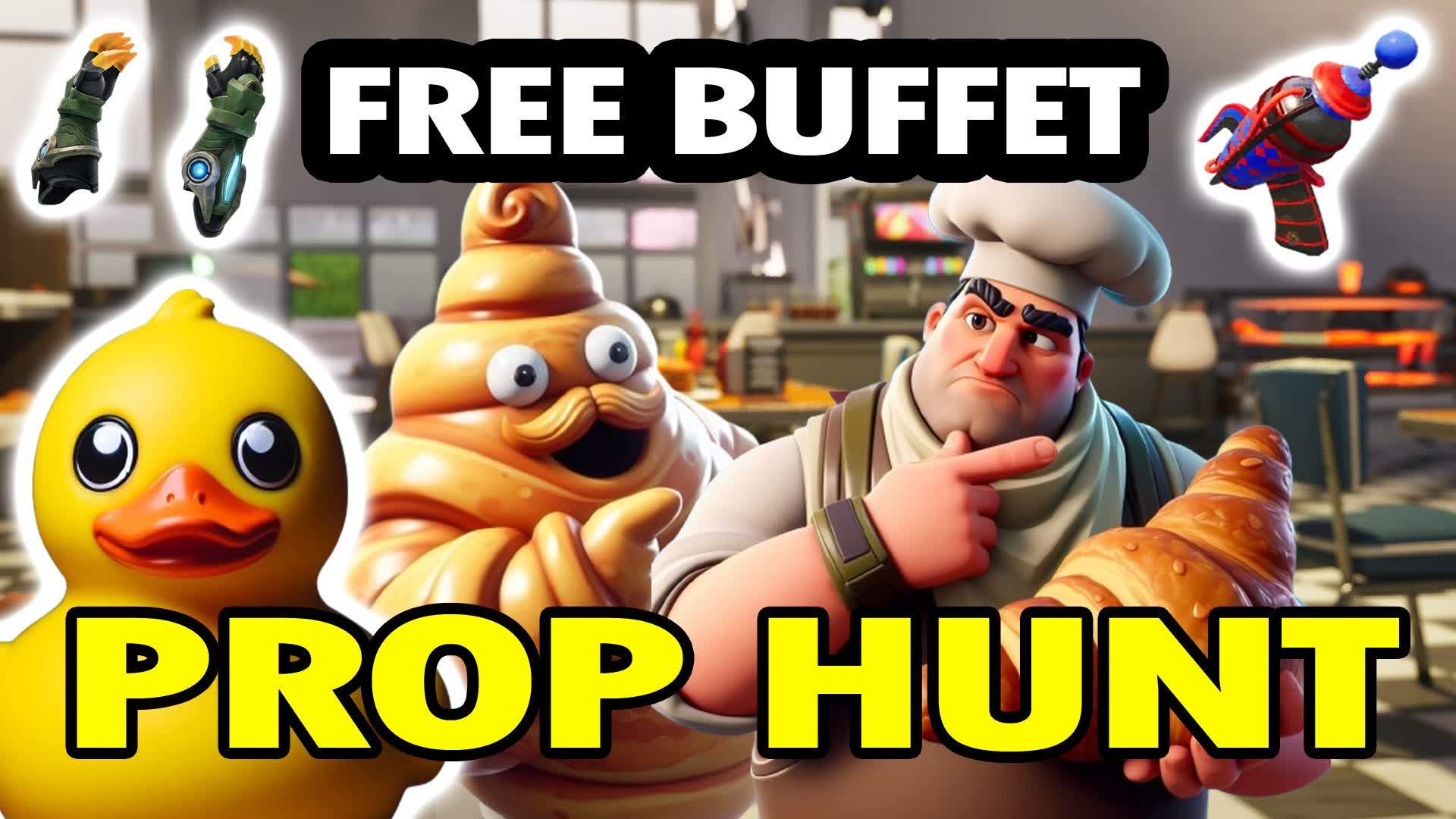 🥞FREE BUFFET🥐👀PROP HUNT🥤