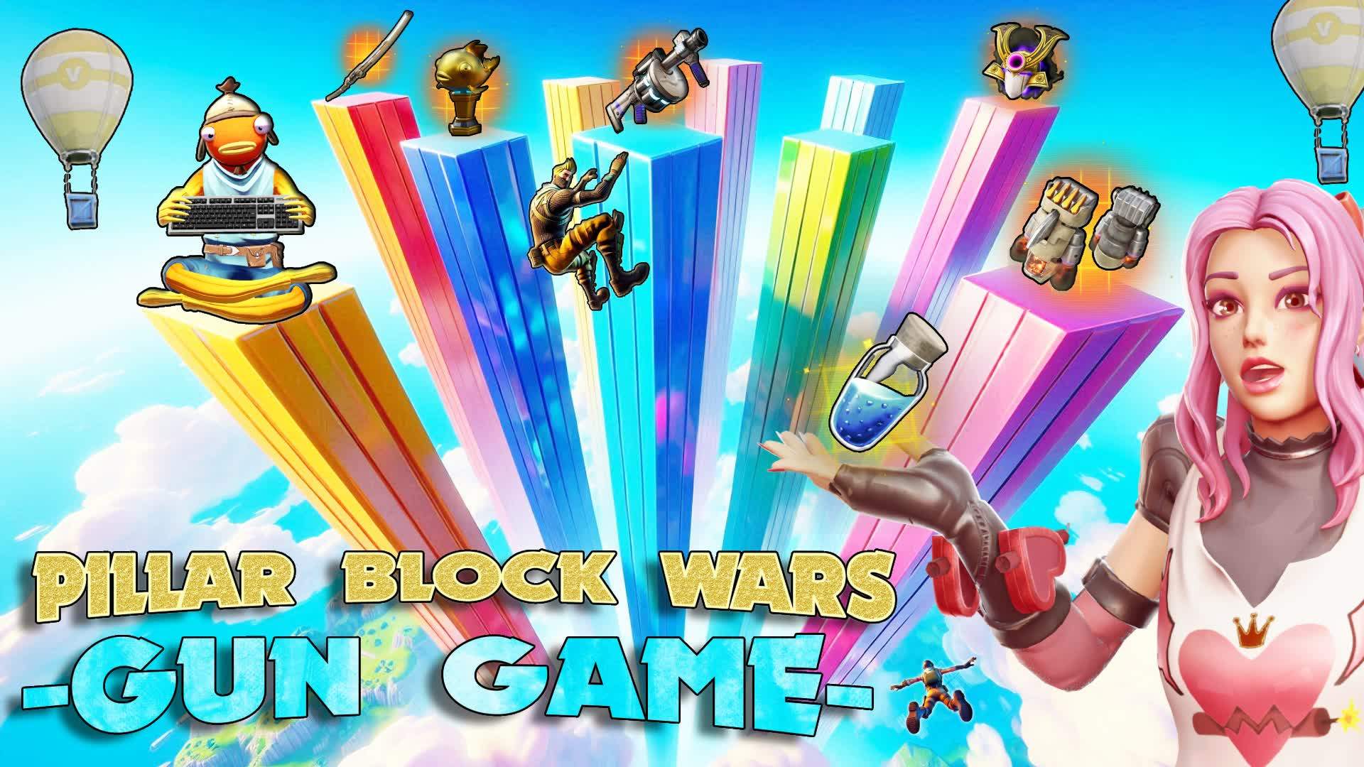 PILLAR BLOCK WARS - GUN GAME