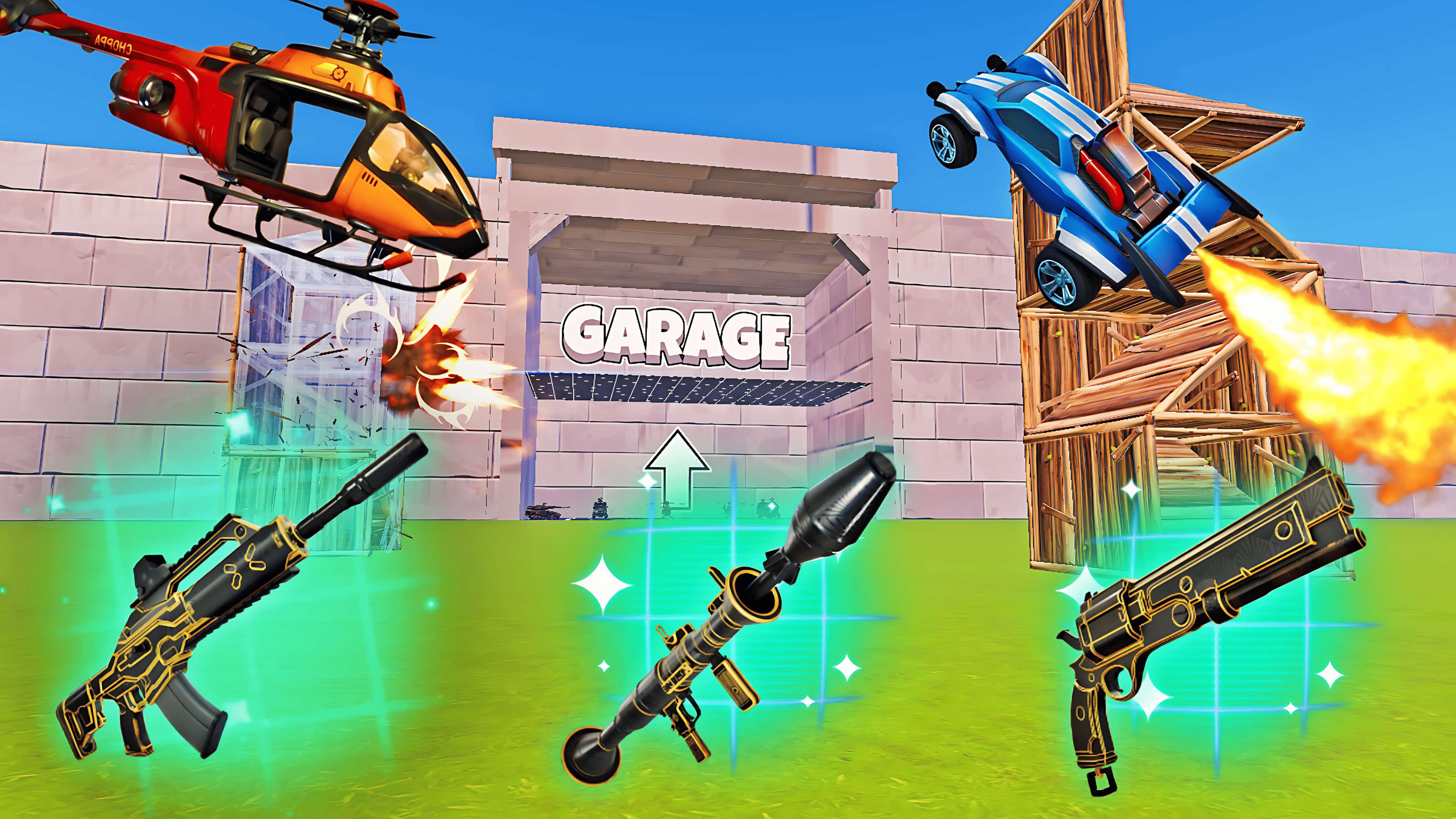 1v1 WITH ALL GUNS - FREE FOR ALL