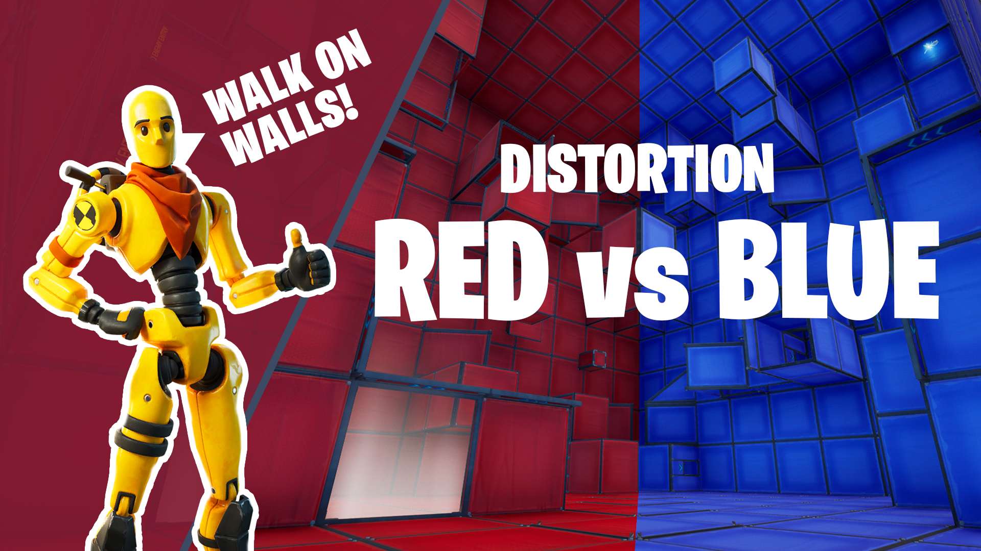 🔴DISTORTION🔵ＲＥＤ ＶＳ ＢＬＵＥ