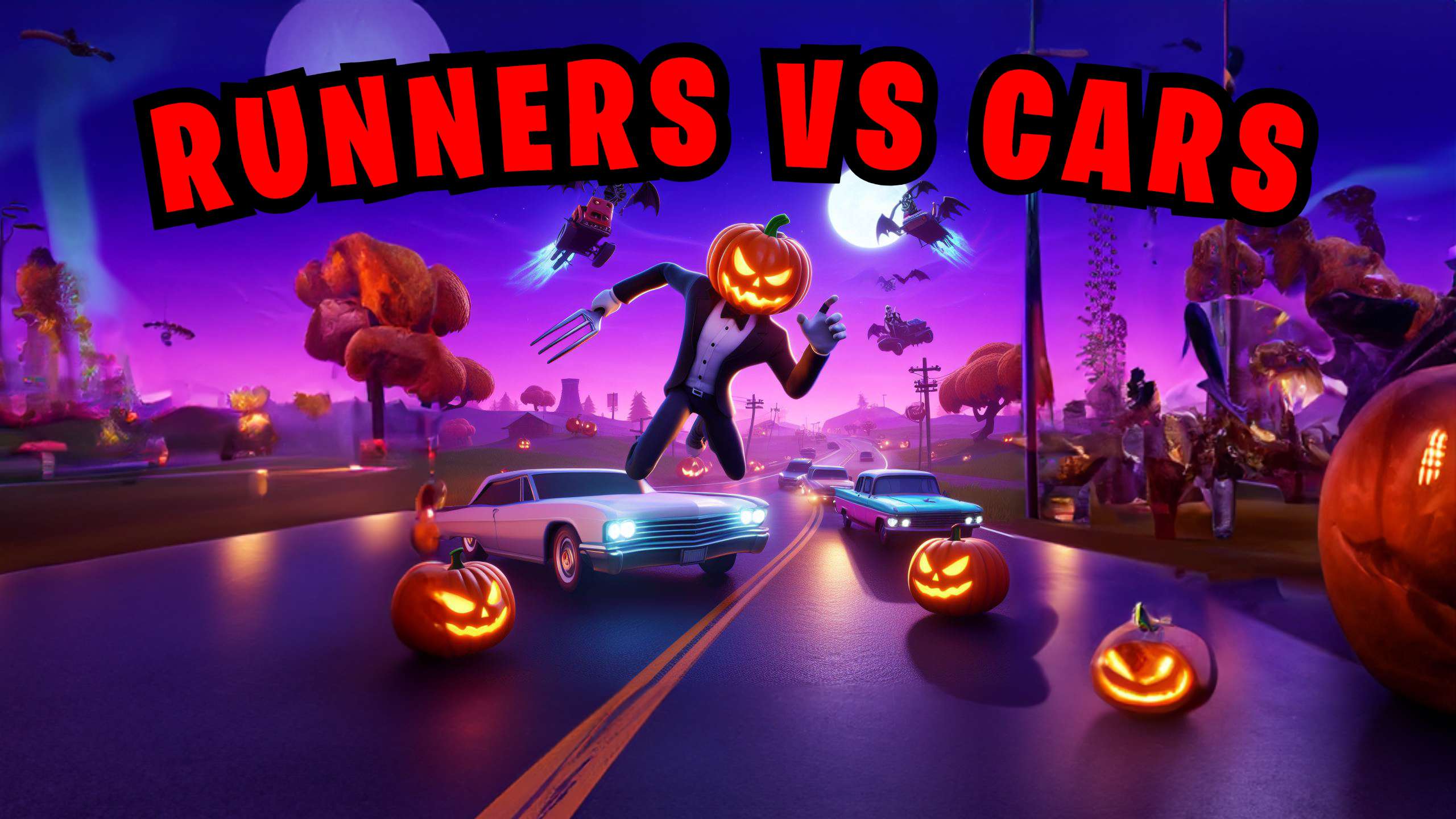 HALLOWEEN RUNNERS VS CARS