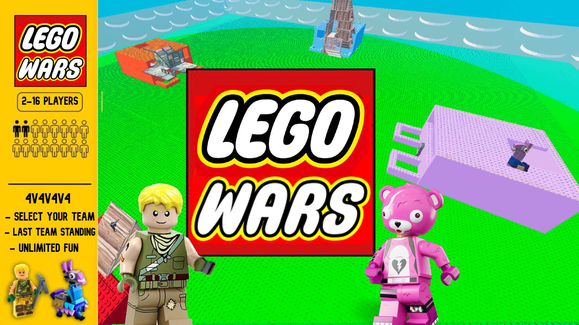 🧱LEGO WARS! 4v4v4v4®️