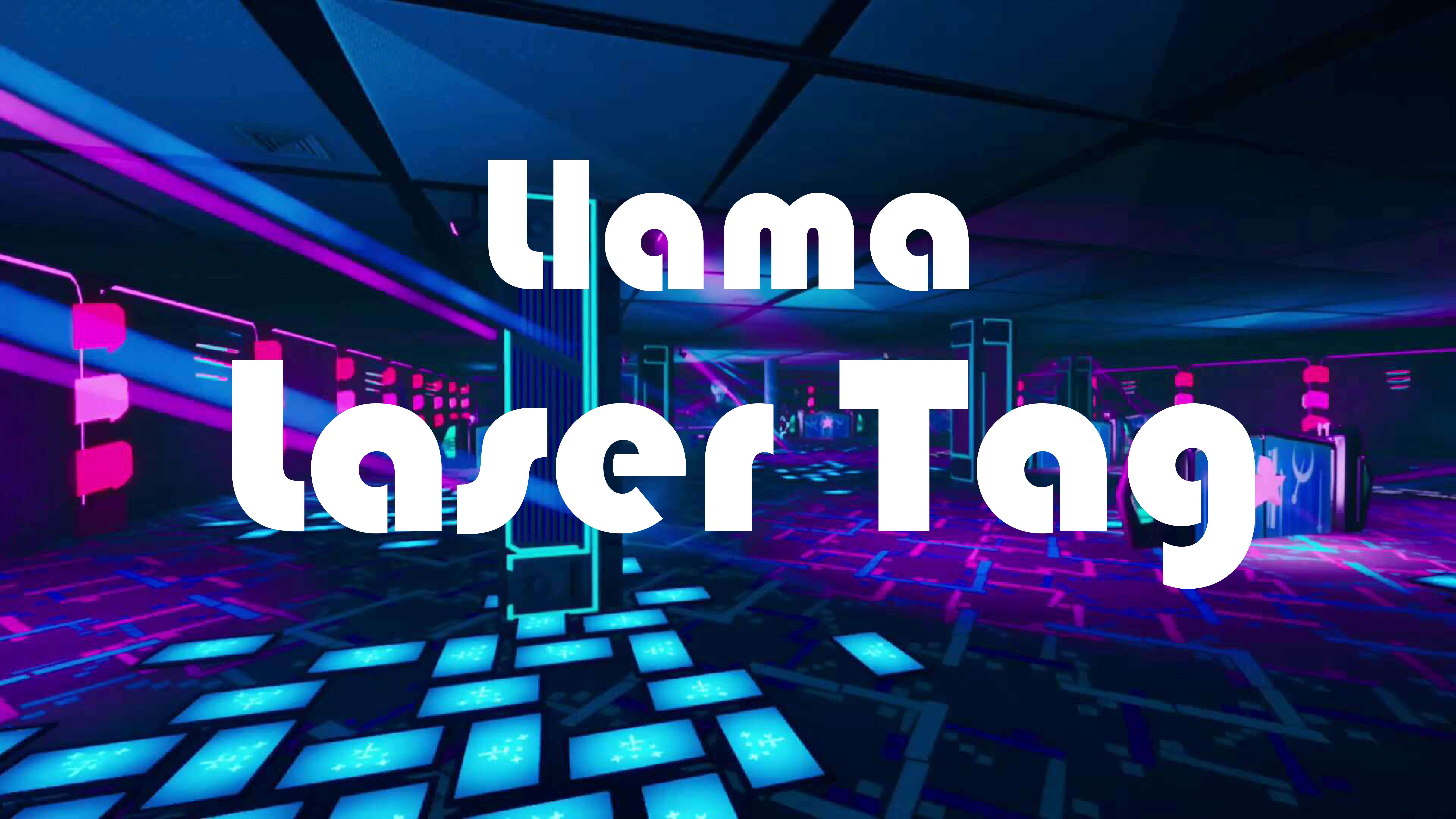 LLAMA LASER TAG  2V2 GUN FIGHT