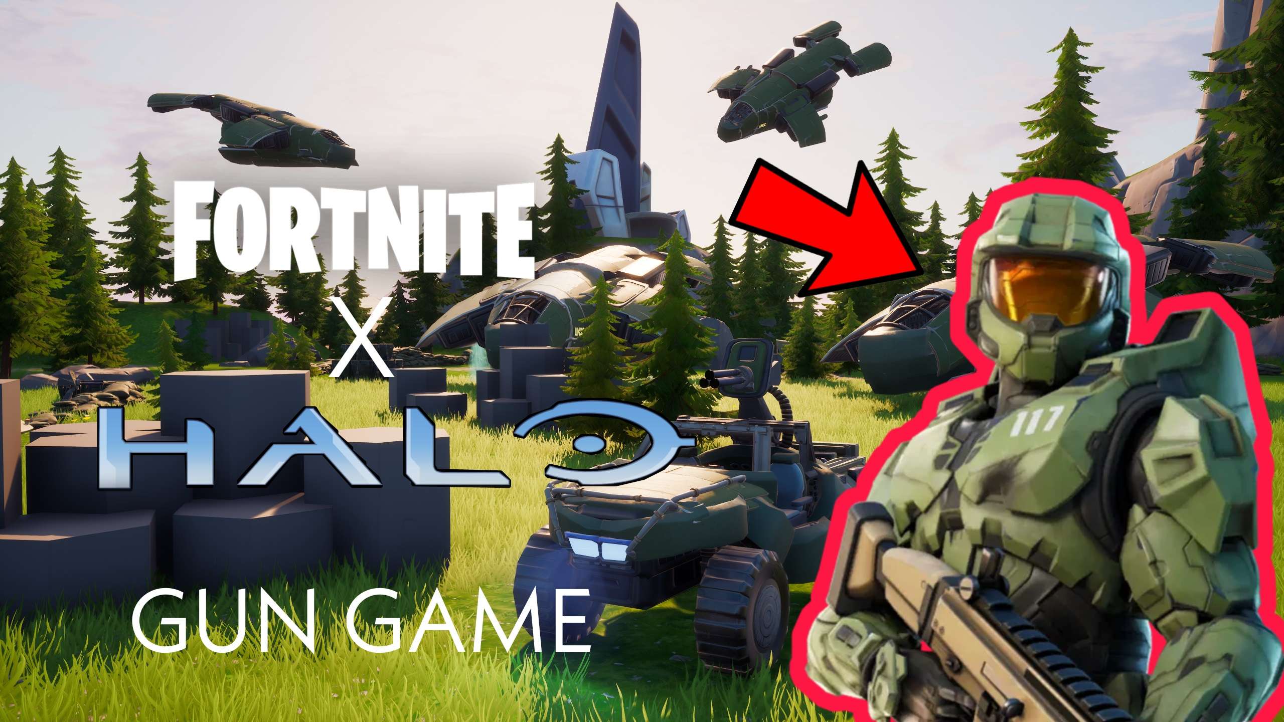 HALO x FORTNITE - GUN GAME