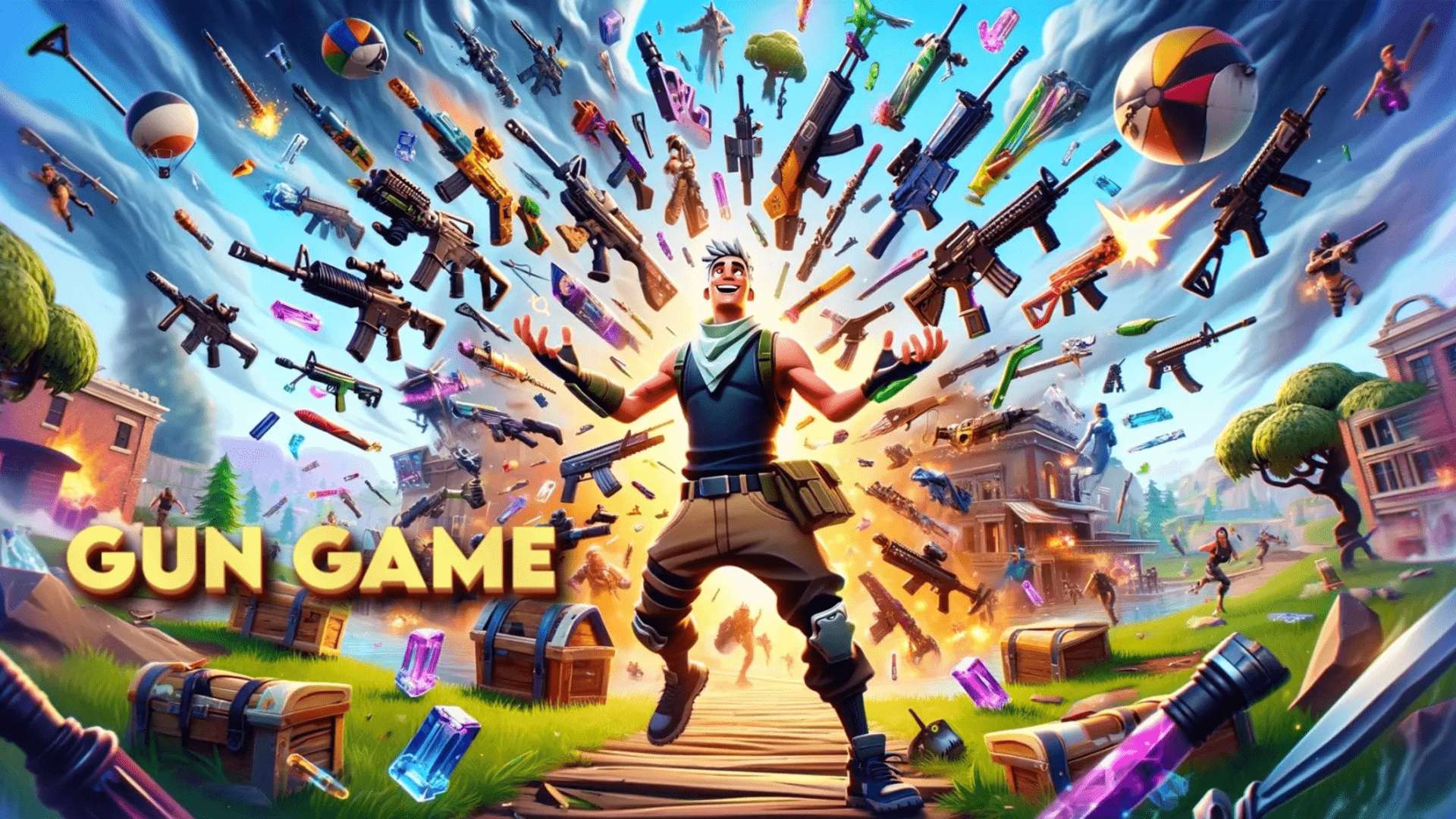 GunGame all weapons Red VS Bleu