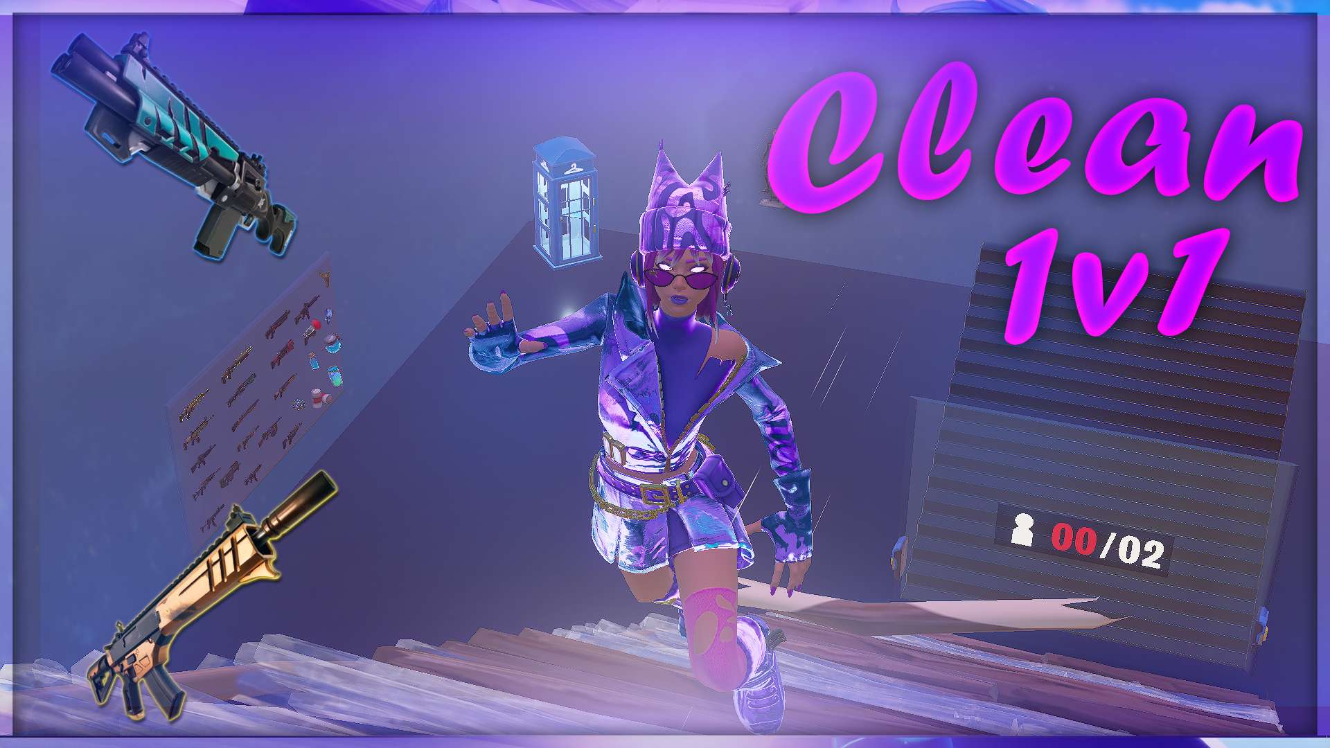 Clean 1v1 Build Fights pvp (Auto Start)