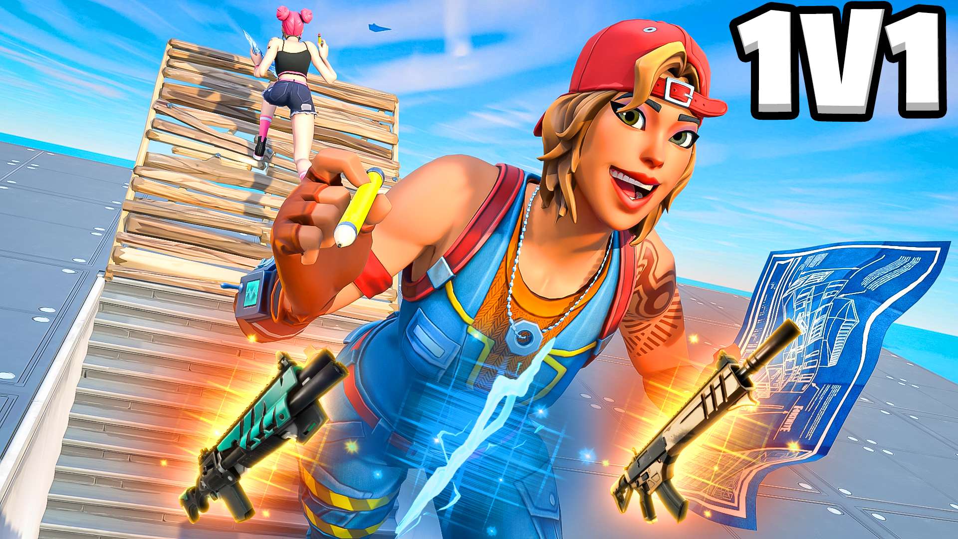 1v1 MUSIC & SPEED Build Fight (GFN)